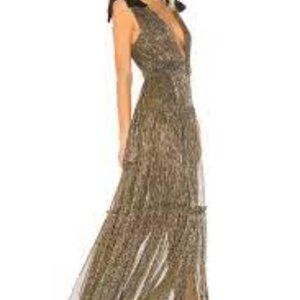 Ray Dress in Gold by Sabina Musayev